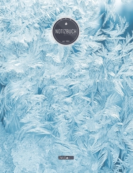 ZMUDACE Notizbuch Punktraster: in DIN A4 Softcover ZP069 Eisblumen 156 leere gepunktete Seiten mit pers�nlichem Register + Seitenzahlen Zeichenbuch, Skizzenbuch, Dot Grid Notebook, Malbuch, Notizheft 