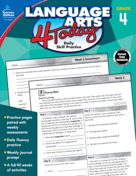 Paperback Language Arts 4 Today, Grade 4 Book