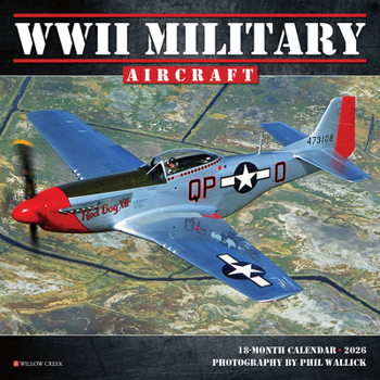 Mini-Disc WWII Military Aircraft 2026 Mini Wall Calendar Book
