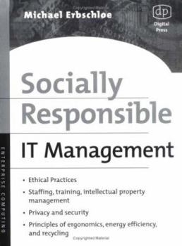 Paperback Socially Responsible It Management Book