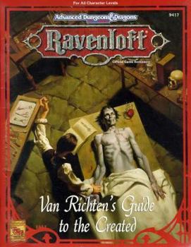 Paperback Van Richten's Guide to the Created Rr8: Ravenloft Accessory Book
