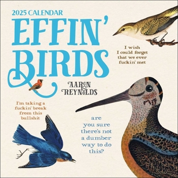 Calendar Effin' Birds 2025 Wall Calendar Book