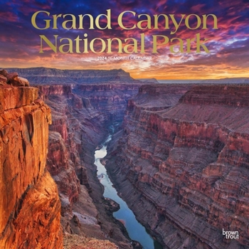 Grand Canyon National Park | 2024 12 x 24 Inch Monthly Square Wall Calendar | Foil Stamped Cover | BrownTrout | USA United States of America Scenic Nature