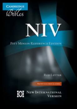 Hardcover NIV Pitt Minion Reference Edition, Brown Goatskin Leather, Red Letter Text: Ni446: Xr Book