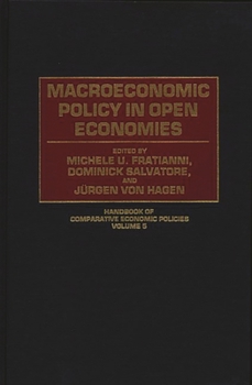 Hardcover Macroeconomic Policy in Open Economies Book
