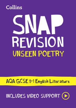 Paperback Aqa Unseen Poetry Anthology Revision Guide: Ideal for Home Learning, 2022 and 2023 Exams Book