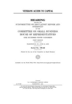 Paperback Veterans access to capital Book