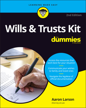 Paperback Wills & Trusts Kit for Dummies Book
