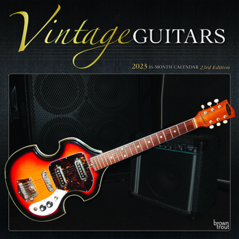 Calendar Vintage Guitars 2023 Square Foil Book