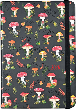 Calendar 2025 Mushrooms Weekly Planner (16 Months, Sept 2024 to Dec 2025) Book