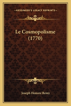 Paperback Le Cosmopolisme (1770) [French] Book