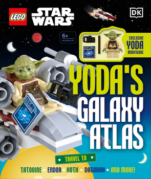Hardcover Lego Star Wars Yoda's Galaxy Atlas: With Exclusive Yoda Lego Minifigure Book