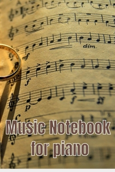 Paperback Music Notebook For Piano Book