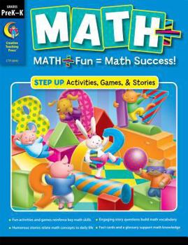Paperback Math+ Step Up, Grades PreK-K Book