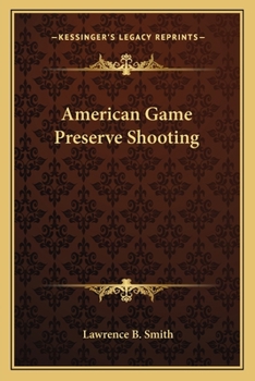 Paperback American Game Preserve Shooting Book