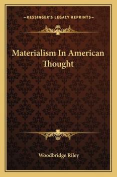 Paperback Materialism In American Thought Book