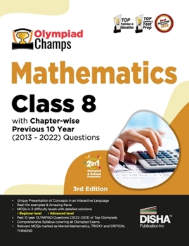 Paperback Olympiad Champs Mathematics Class 8 with Chapter-wise Previous 10 Year (2013 - 2022) Questions 5th Edition Complete Prep Guide with Theory, PYQs, Past Book