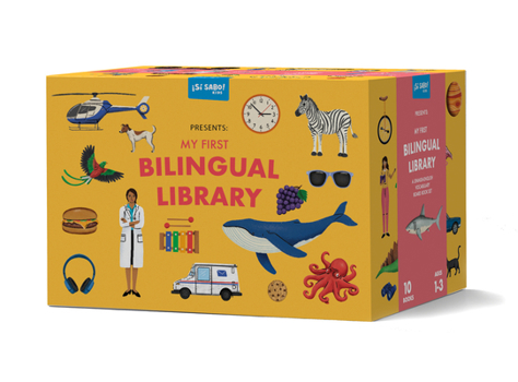 Board book My First Bilingual Library: A Spanish-English Vocabulary Board Book Set of Colors, Numbers, Animals, Abcs, and More Book