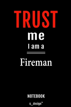 Notebook for Firemen / Fireman: awesome handy Note Book [120 blank lined ruled pages]