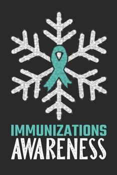 Immunizations Awareness: Christmas Snowfall College Ruled Immunizations Awareness Journal, Diary, Notebook 6 x 9 inches with 100 Pages