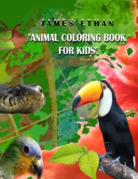 Paperback Animal Coloring book for Kids Book