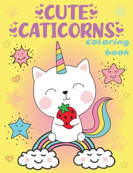 Paperback Cute Caticorns Coloring Book