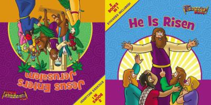 Paperback The Beginner's Bible Jesus Enters Jerusalem and He Is Risen: The Beginner's Bible Easter Flip Book