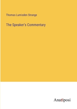 Paperback The Speaker's Commentary Book