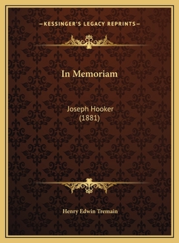 Hardcover In Memoriam: Joseph Hooker (1881) Book