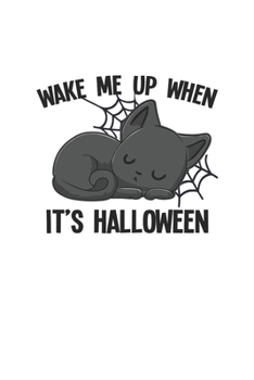 Carnet De Notes: Cadeaux Costume Halloween Drôle De Chat Noir 120 Pages, 6X9 (Environ A5), Quadrillé (French Edition)