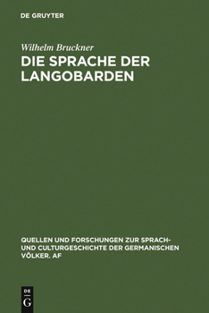 Hardcover Die Sprache der Langobarden [German] Book