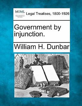Paperback Government by Injunction. Book