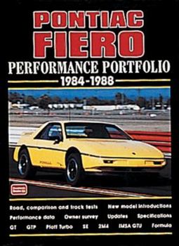 Paperback Pontiac Fiero Performance Portfolio 1984-1988 Book