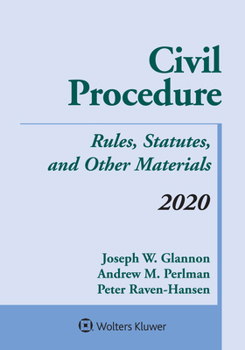 Paperback Civil Procedure: Rules, Statutes, and Other Materials, 2020 Supplement Book
