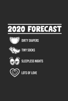 2020 Forecast: Graph Paper Notebook (6" x 9" - 120 pages) ~ Pregnancy Announcement Notebook for Daily Journal, Diary, and Gift