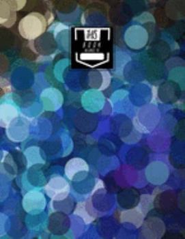 Paperback Notebook: Peacock Circles - Wide Ruled, Lined, Large Notebook Book