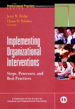 Hardcover Implementing Organizational Interventions: Steps, Processes, and Best Practices Book