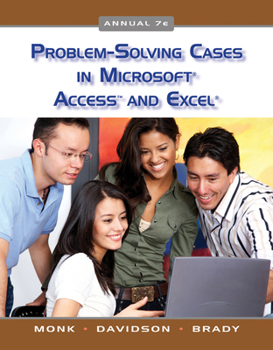 Paperback Problem Solving Cases in Microsoft Access and Excel Book