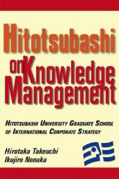 Hardcover Hitotsubashi on Knowledge Management Book