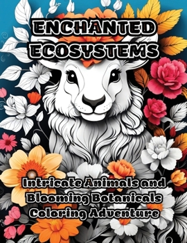 Paperback Enchanted Ecosystems: Intricate Animals and Blooming Botanicals Coloring Adventure Book