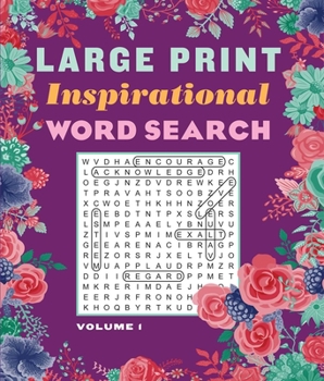 Paperback Large Print Inspirational Word Search Volume 1 [Large Print] Book