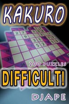 Paperback Difficult Kakuro: 200 puzzles Book