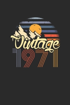 Vintage 1971: Graph Paper Notebook (6" x 9" - 120 pages) ~ Birthday Themed Notebook for Daily Journal, Diary, and Gift