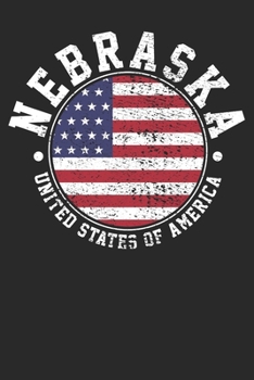 Paperback Notebook: Nebraska Dot Grid 6x9 120 Pages Book