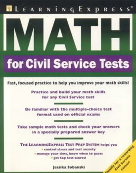 Paperback Math for Civil Service Tests Book