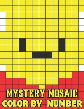 Paperback Mystery Mosaic Color By Number: New 80 Page Large Print Mystery Mosaic Color By Number Coloring Book for Adults & Seniors Book