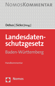 Hardcover Landesdatenschutzgesetz Baden-Wurttemberg: Handkommentar [German] Book