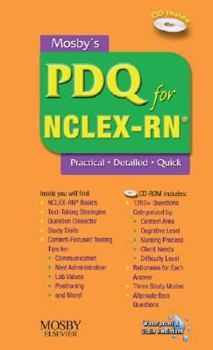 Spiral-bound Mosby's PDQ for Nclex-Rn(r) [With CDROM] Book