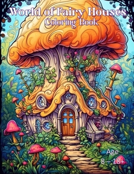 Paperback World of Fairy Houses: Coloring Book for kids and adults ages 8 to adult Book
