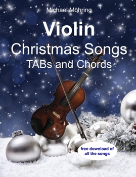 Paperback Violin Christmas Songs: TABs and Chords Book